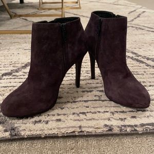 Ash suede heeled booties